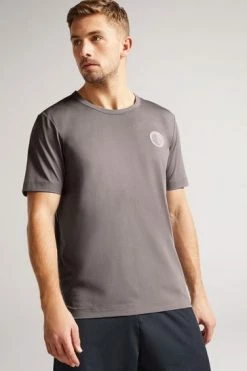 Ted Baker Roding Grey Marl Short Sleeve Active Quick Dry T-Shirt -TED BAKER Sales Store unnamed file 2223