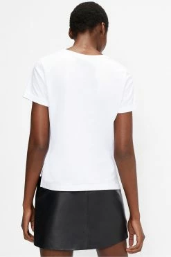 Ted Baker White Miarna V-Neck Easy Fit T-Shirt -TED BAKER Sales Store unnamed file 2226