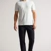 Ted Baker Hawking Grey Marl Short Sleeve Plain T-Shirt -TED BAKER Sales Store unnamed file 2267