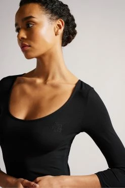 Ted Baker Carsha Black Fitted Scoop Neck Top 11 Ted Baker Carsha Black Fitted Scoop Neck Top -TED BAKER Sales Store unnamed file 2287