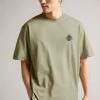 Ted Baker Green Turvill Short Sleeve Heavyweight Relaxed Fit Graphic T-Shirt 1 Ted Baker Green Turvill Short Sleeve Heavyweight Relaxed Fit Graphic T-Shirt -TED BAKER Sales Store unnamed file 2290