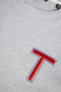 Ted Baker Grey Marl Tedford Short Sleeve Varsity 'T' T-Shirt 12 Ted Baker Grey Marl Tedford Short Sleeve Varsity 'T' T-Shirt -TED BAKER Sales Store unnamed file 2314