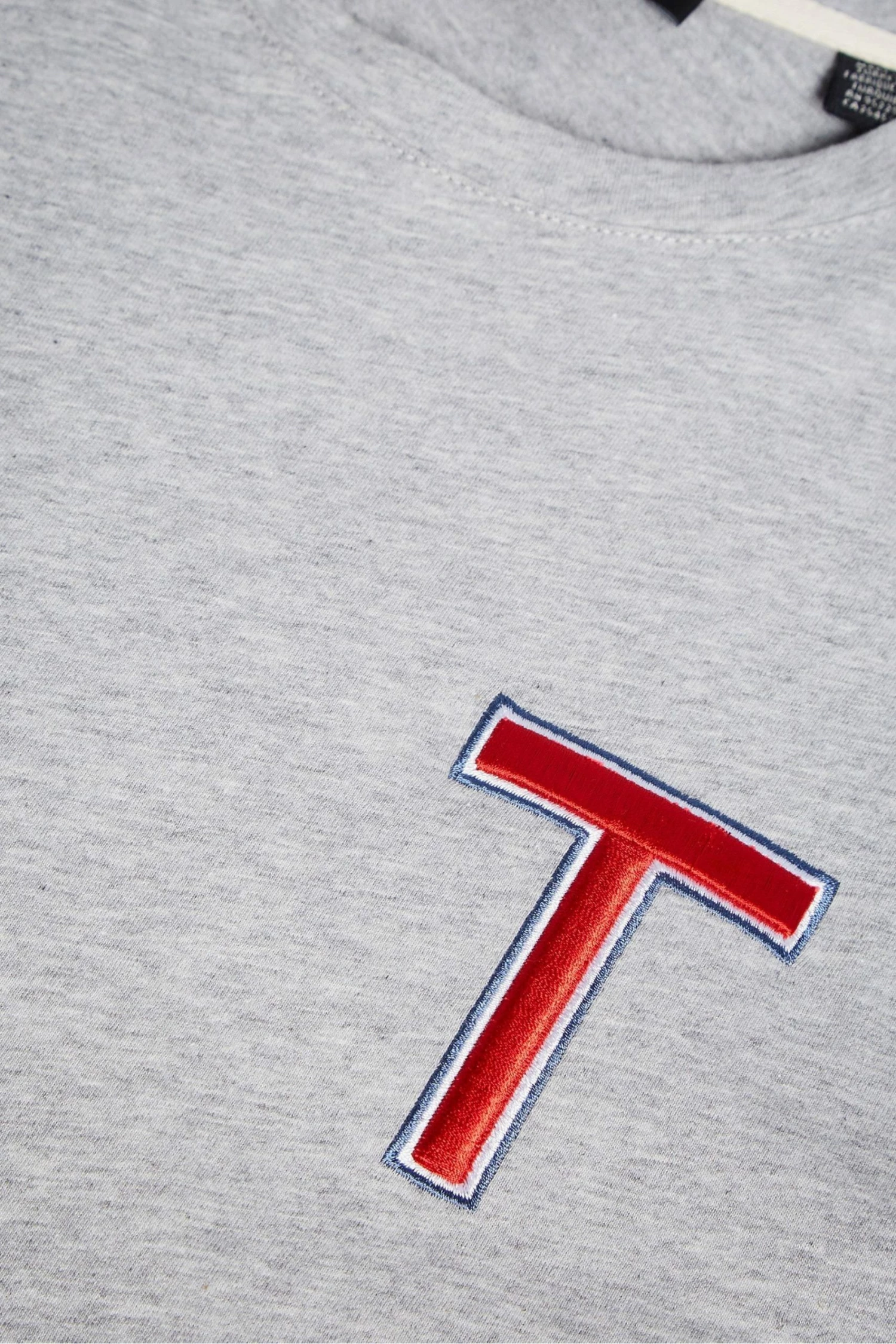 Ted Baker Grey Marl Tedford Short Sleeve Varsity 'T' T-Shirt 7 Ted Baker Grey Marl Tedford Short Sleeve Varsity 'T' T-Shirt - Image 5