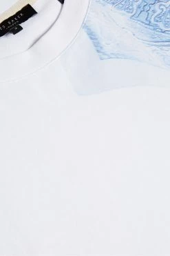 Ted Baker Sumatra White Short Sleeve Placement Paisley Printed T-Shirt -TED BAKER Sales Store unnamed file 2320