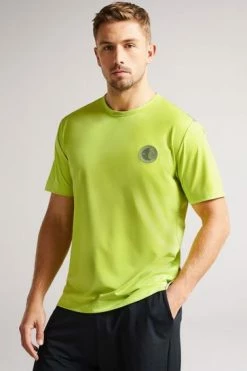 Ted Baker Roding Lime Green Short Sleeve Active Quick Dry T-Shirt -TED BAKER Sales Store unnamed file 2332