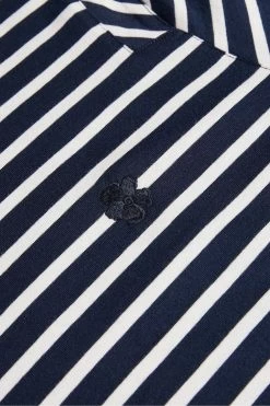 Ted Baker Lumsden Navy Blue Breton Stripe T-Shirt -TED BAKER Sales Store unnamed file 2342