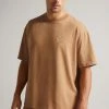 Ted Baker Brown Dalas Short Sleeve Heavy Weight Relaxed Fit T-Shirt -TED BAKER Sales Store unnamed file 2344