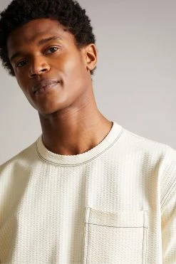 Ted Baker Artizan Ecru Cream Short Sleeve Textured T-Shirt 11 Ted Baker Artizan Ecru Cream Short Sleeve Textured T-Shirt -TED BAKER Sales Store unnamed file 2353