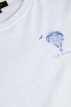 Ted Baker Coniger White Graphic T-Shirt -TED BAKER Sales Store unnamed file 2366