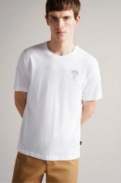 Ted Baker Coniger White Graphic T-Shirt -TED BAKER Sales Store unnamed file 2367