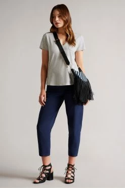 Ted Baker Grey Lovage Easy Fit V-Neck T-Shirt -TED BAKER Sales Store unnamed file 2370