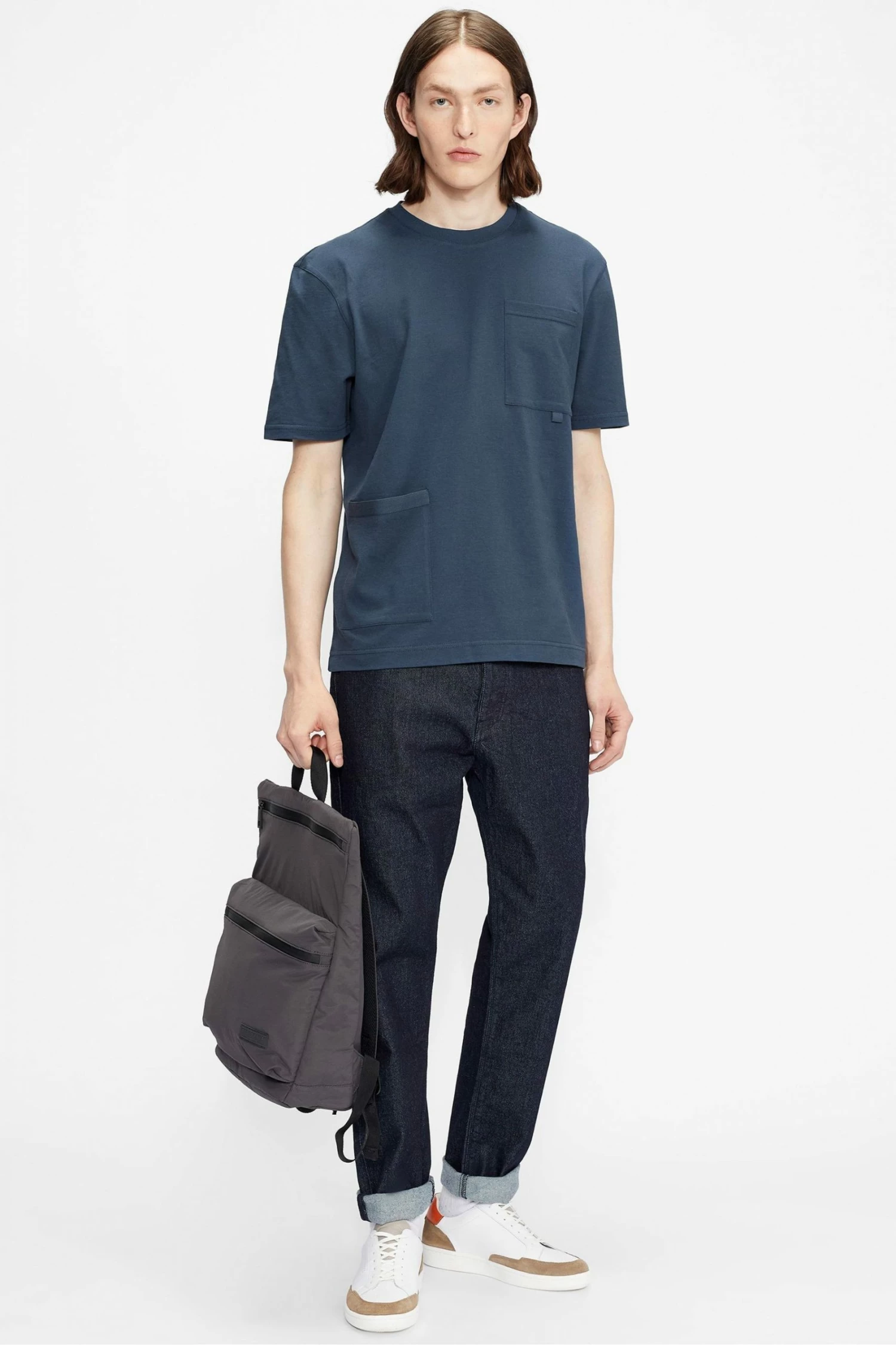 Ted Baker Grey Famtime Short Sleeve Multi Pocket T-Shirt 5 Ted Baker Grey Famtime Short Sleeve Multi Pocket T-Shirt - Image 3