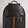 Ted Baker Brn-Choc Esentle Striped Pu Backpack -TED BAKER Sales Store unnamed file 238