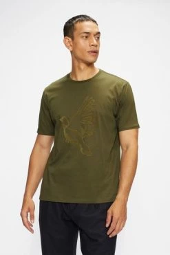 Ted Baker Green Halfpnt Short Sleeve Graphic T-Shirt -TED BAKER Sales Store unnamed file 2391