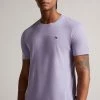 Ted Baker Mens Purple Oxford Short Sleeve T-Shirt -TED BAKER Sales Store unnamed file 2392