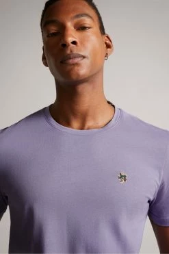 Ted Baker Mens Purple Oxford Short Sleeve T-Shirt -TED BAKER Sales Store unnamed file 2395