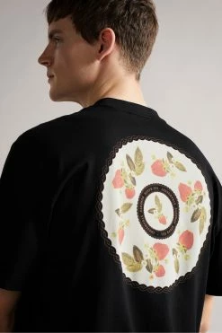 Ted Baker Merchnt Black Transfer Printed T-Shirt -TED BAKER Sales Store unnamed file 2399