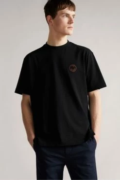 Ted Baker Merchnt Black Transfer Printed T-Shirt -TED BAKER Sales Store unnamed file 2403