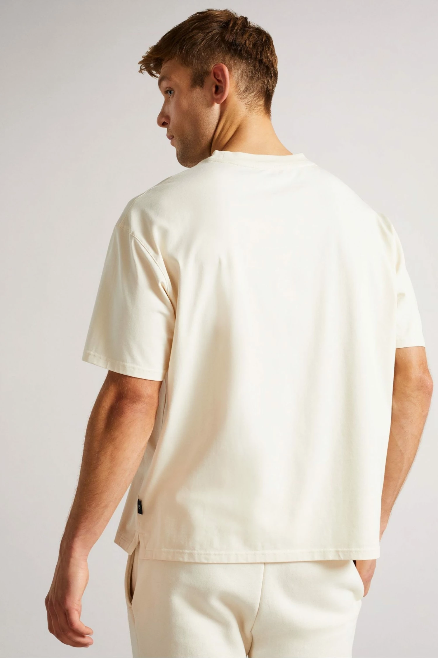 Ted Baker Dalas Natural Short Sleeve Heavyweight Relaxed Fit T-Shirt 4 Ted Baker Dalas Natural Short Sleeve Heavyweight Relaxed Fit T-Shirt - Image 2