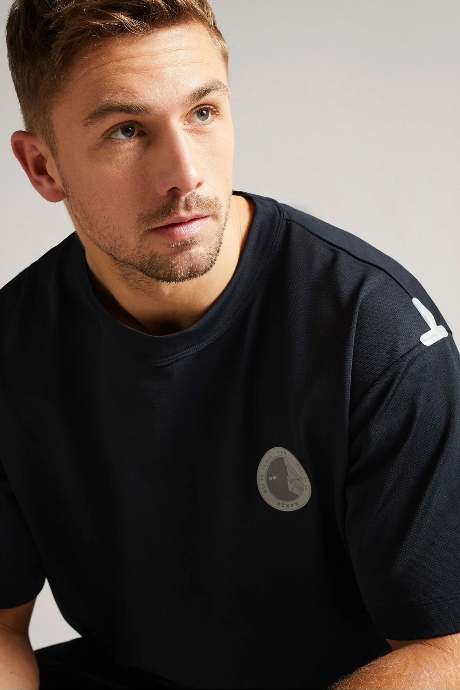 Ted Baker Black Active Relaxed Quick Dry T-Shirt 5 Ted Baker Black Active Relaxed Quick Dry T-Shirt - Image 3