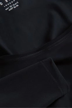 Ted Baker Acamarr Black Long Sleeve Skinny Scoop Neck Top -TED BAKER Sales Store unnamed file 2425