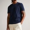 Ted Baker Kingsrd Navy Blue Short Sleeve Stripe Jacquard T-Shirt 1 Ted Baker Kingsrd Navy Blue Short Sleeve Stripe Jacquard T-Shirt -TED BAKER Sales Store unnamed file 2451