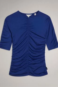 Ted Baker Blue Ruched Front Top -TED BAKER Sales Store unnamed file 2461