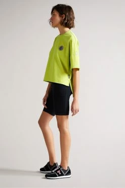 Ted Baker Bright Green Glianas Mesh Jersey T-Shirt -TED BAKER Sales Store unnamed file 2482