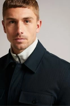 Ted Baker Roster Blue Cavalry Twill Wadded Jacket -TED BAKER Sales Store unnamed file 2519