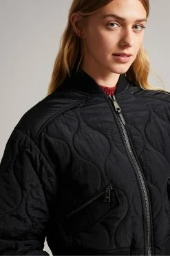 Ted Baker Black Aelexis Onion Quilted Bomber Jacket -TED BAKER Sales Store unnamed file 2525
