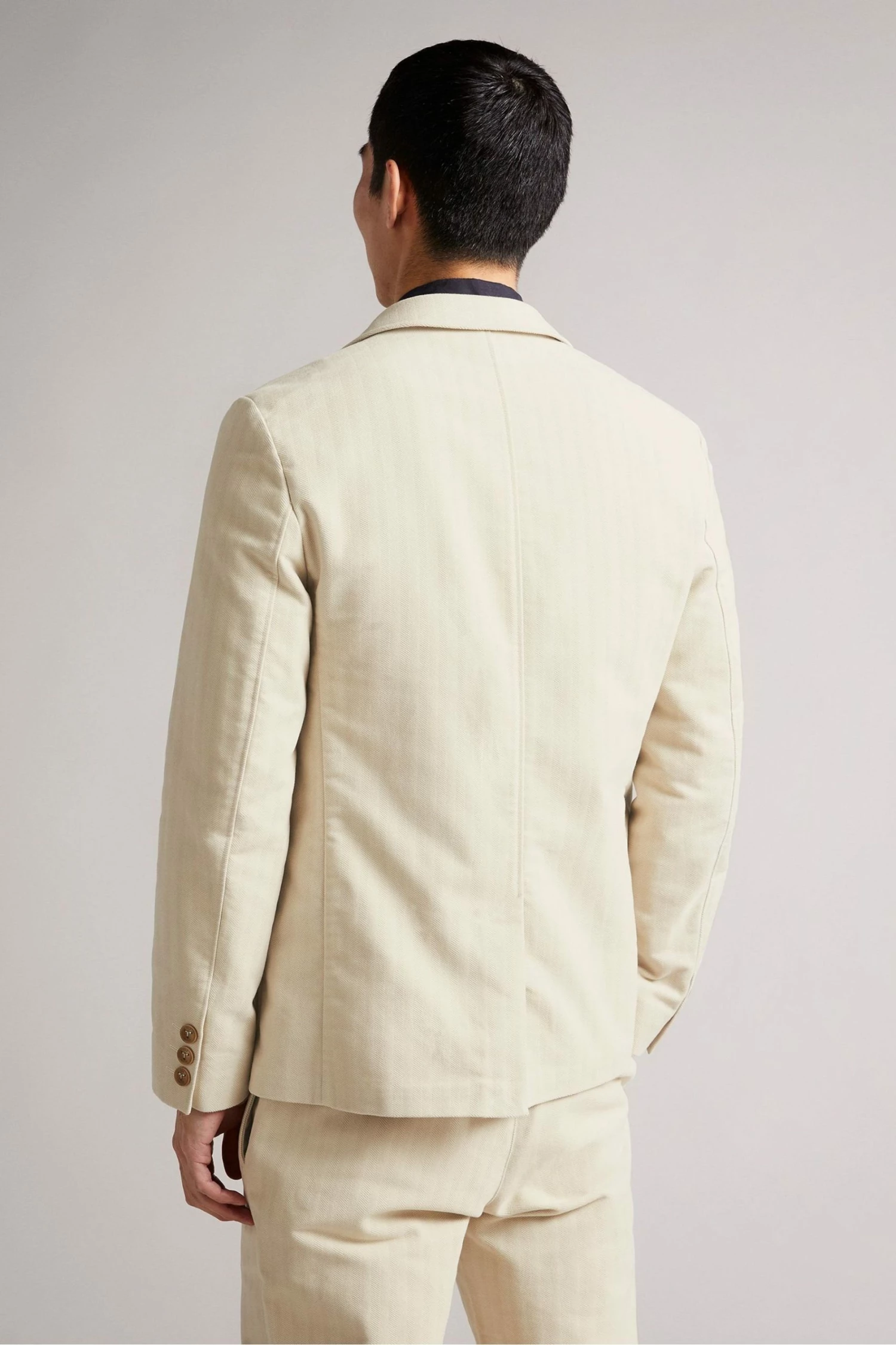 Ted Baker Natural Efford Herringbone Moleskin Jacket 4 Ted Baker Natural Efford Herringbone Moleskin Jacket - Image 2