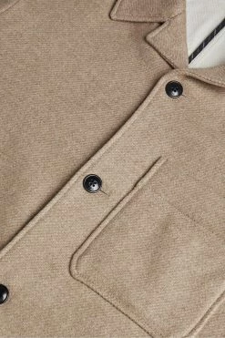 Ted Baker Bower Tan Brown Heavyweight Wool Jacket -TED BAKER Sales Store unnamed file 2538