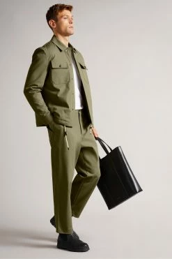 Ted Baker Pl-Green Roster Cavalry Twill Wadded Jacket -TED BAKER Sales Store unnamed file 2556