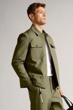 Ted Baker Pl-Green Roster Cavalry Twill Wadded Jacket -TED BAKER Sales Store unnamed file 2557