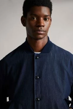 Ted Baker Conham Blue Denim Look Bomber Jacket 11 Ted Baker Conham Blue Denim Look Bomber Jacket -TED BAKER Sales Store unnamed file 2562