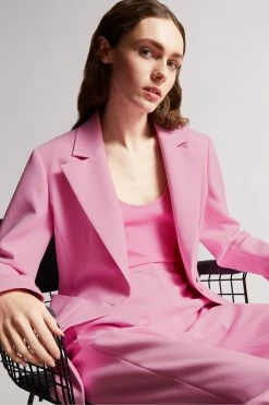Ted Baker Aleksi Pink Blazer With Notched Lapel -TED BAKER Sales Store unnamed file 2588