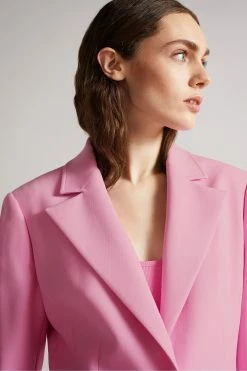 Ted Baker Aleksi Pink Blazer With Notched Lapel -TED BAKER Sales Store unnamed file 2589