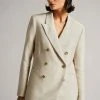 Ted Baker Darlon Ivory Relaxed Oversized Peak Lapel Blazer -TED BAKER Sales Store unnamed file 2598