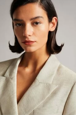 Ted Baker Darlon Ivory Relaxed Oversized Peak Lapel Blazer -TED BAKER Sales Store unnamed file 2601