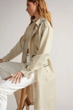 Ted Baker Natural Saila Contrast Trench Jacket -TED BAKER Sales Store unnamed file 2611