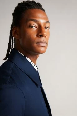 Ted Baker Dk-Navy Blue Marden Short Bonded Jacket -TED BAKER Sales Store unnamed file 2624