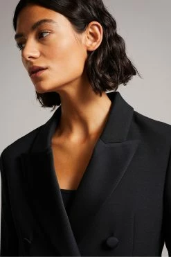 Ted Baker Black Blayce Double Breasted Peaked Lapel Blazer -TED BAKER Sales Store unnamed file 2632