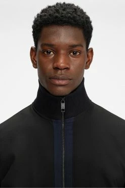 Ted Baker Black Univers Paneled Bomber Jacket -TED BAKER Sales Store unnamed file 2638