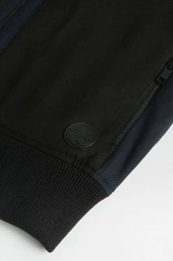 Ted Baker Black Univers Paneled Bomber Jacket -TED BAKER Sales Store unnamed file 2639