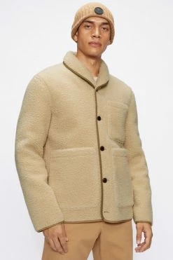 Ted Baker Activst Reversible Borg White Jacket -TED BAKER Sales Store unnamed file 2659