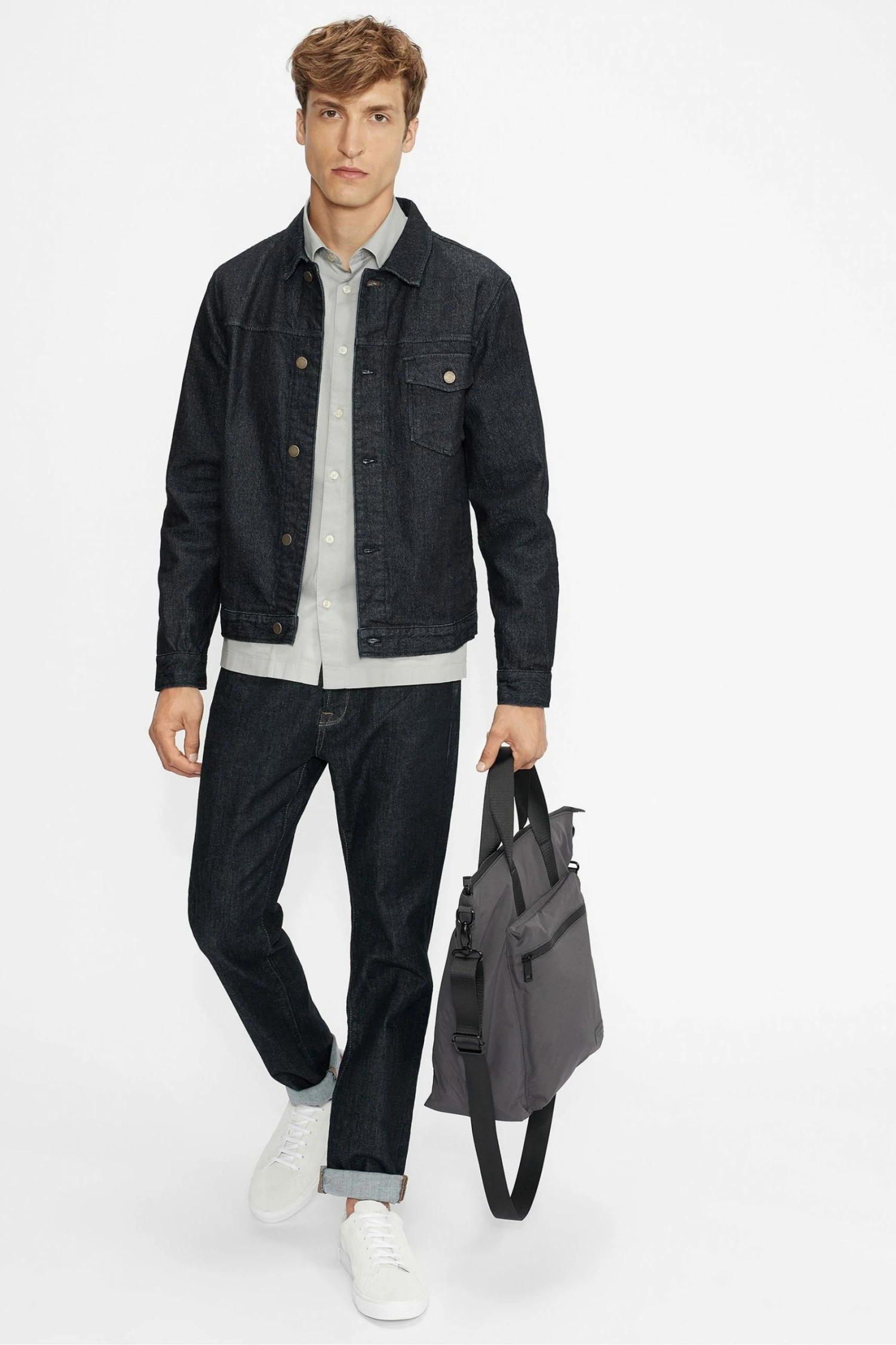 Ted Baker Blue Guitar Rinse Wash Raw Denim Jacket 5 Ted Baker Blue Guitar Rinse Wash Raw Denim Jacket - Image 3