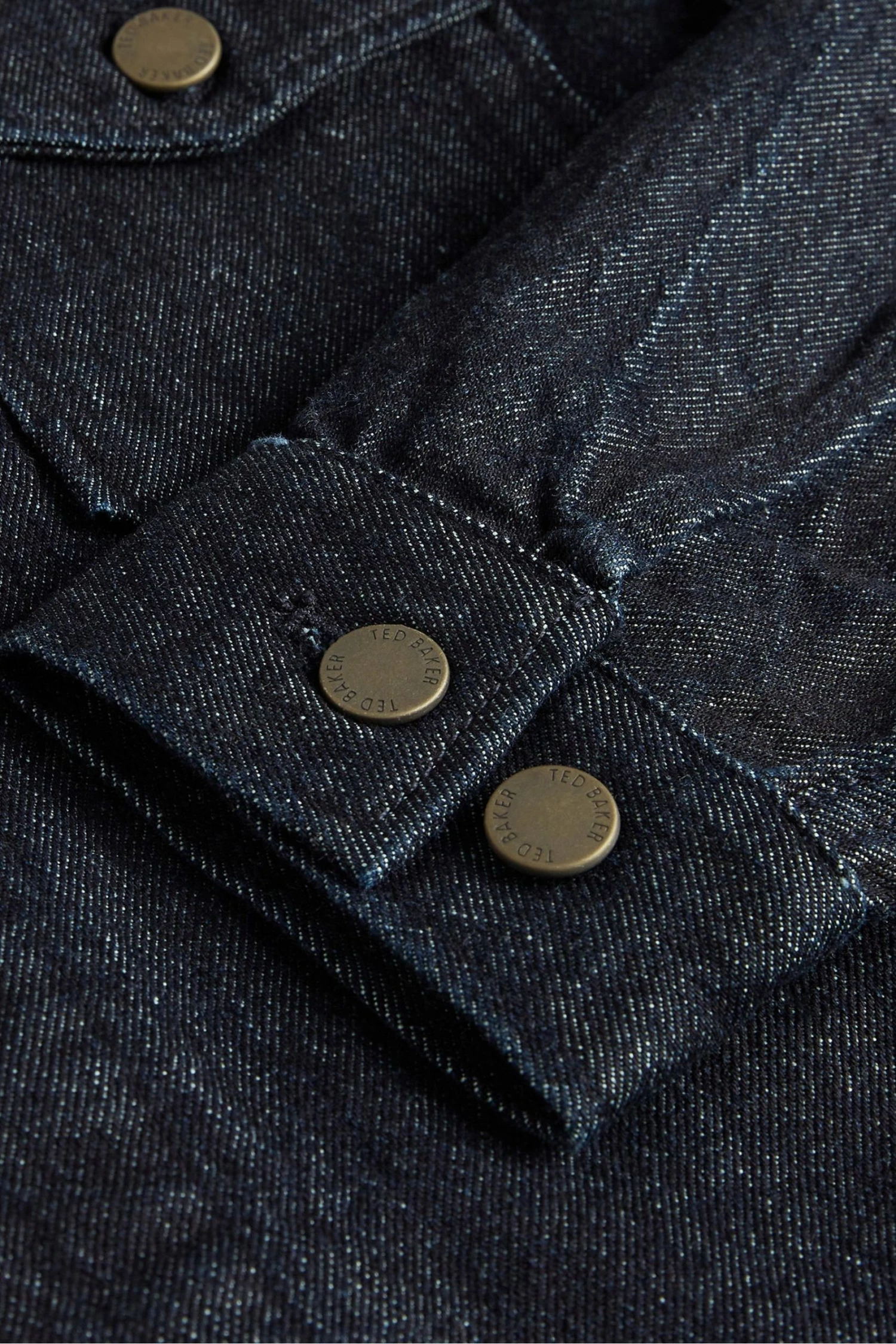 Ted Baker Blue Guitar Rinse Wash Raw Denim Jacket 7 Ted Baker Blue Guitar Rinse Wash Raw Denim Jacket - Image 5