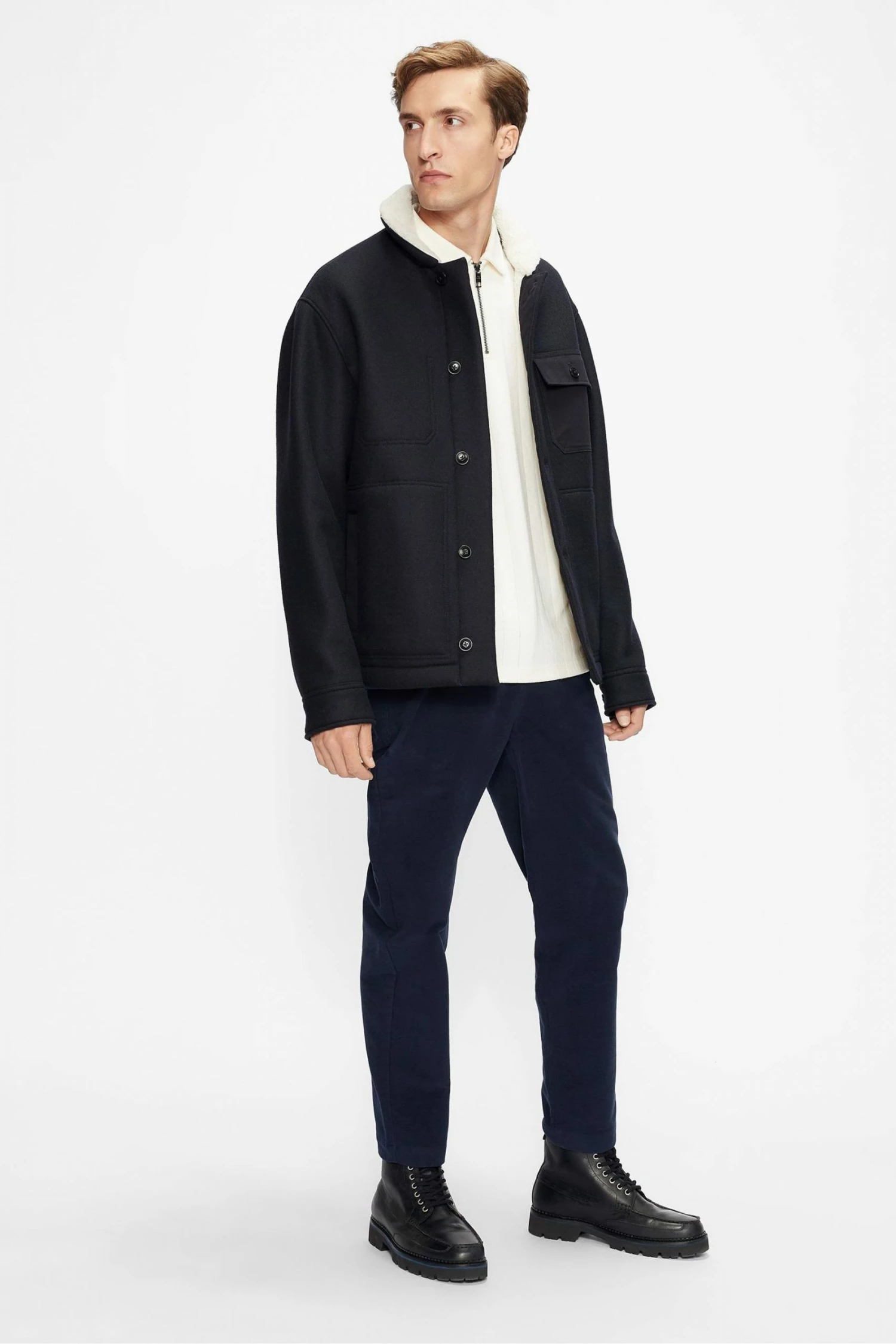 Ted Baker Mens Blue Jansky Bonded Wool Jacket 5 Ted Baker Mens Blue Jansky Bonded Wool Jacket - Image 3