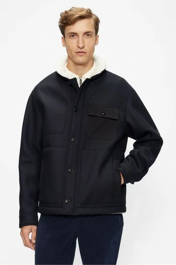 Ted Baker Mens Blue Jansky Bonded Wool Jacket 8 Ted Baker Mens Blue Jansky Bonded Wool Jacket - Image 6