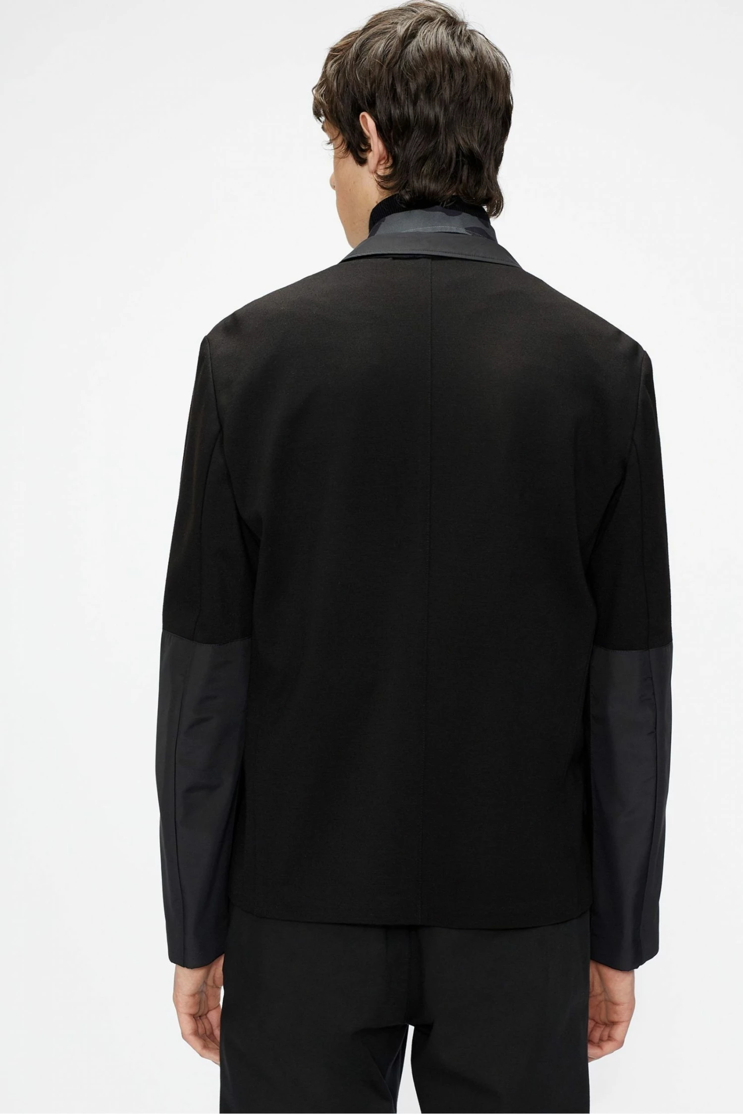 Ted Baker Black Sunn Jersey And Nylon Blazer 4 Ted Baker Black Sunn Jersey And Nylon Blazer - Image 2